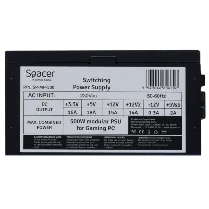 PSU Spacer ATX Modulara 500W - Image 2