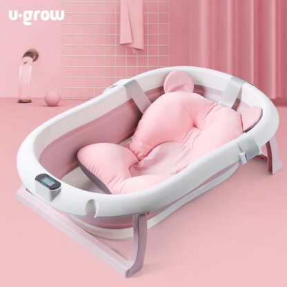 Bathtub with built-in thermometer, pink - Image 2