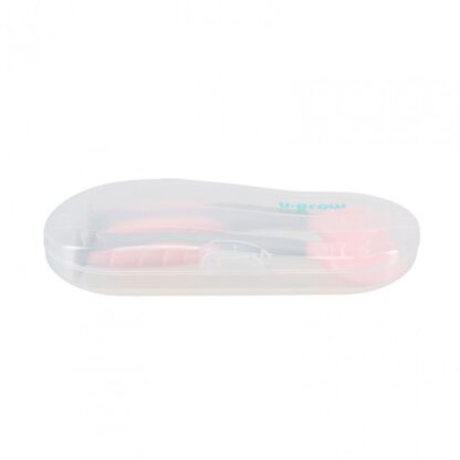 Spoon and fork set, pink, U-Grow - Image 3