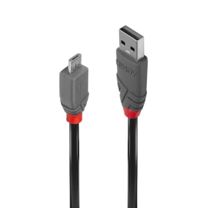 Lindy 1m USB 2.0 Type A Cable - MicroUSB, Anthra Line