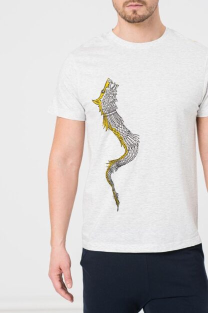 Dracon Men's Light Gray-Xl Casual T-Shirt - Image 4