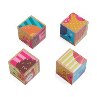 WOODEN PUZZLES WITH ANIMALS, 4 PIECES