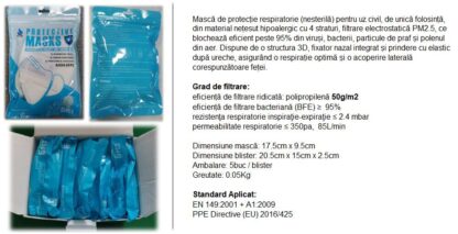 FACE PROTECTIVE MASK KN95 - 5PCS - Image 4