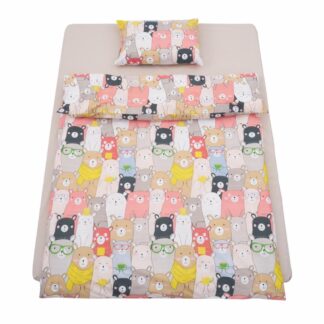 SINGLE BED SET COTTON ANIMALS