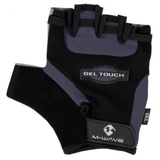 M-WAVE XL CYCLING GLOVES, GRAY-BLACK