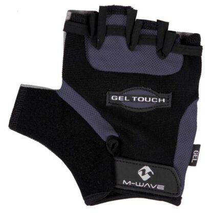 M-WAVE XL CYCLING GLOVES, GRAY-BLACK