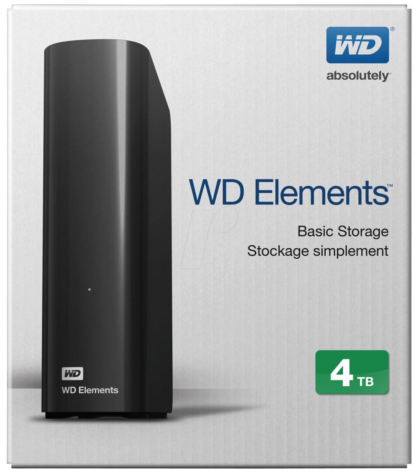 EHDD 4TB WD 3.5 "BLACK ELEMENTS