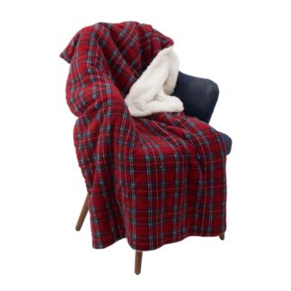 Fur blanket 150x200 cm Checks