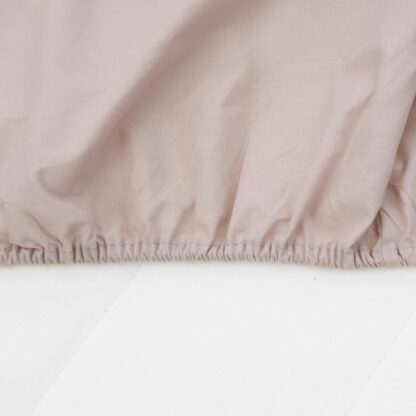 BED SHEET WITH ELASTIC 140X200 CM CREAM - Image 3
