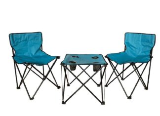 HR SET 2 FOLDING CHAIRS+CAMPING TABLE