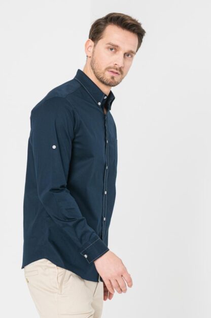 Dark Navy Men's Casual Shirt Xl - Image 2