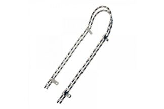 SISSYBAR 18 INCH TWISTED SQUARE, CHROME