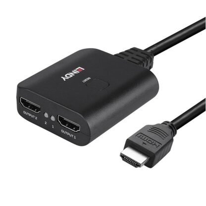 Lindy cable 2 HDMI ports 4K60 black - Image 5