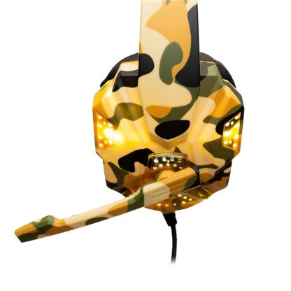 Spacer Gaming headset with microphone, camo, wire - Image 4