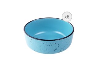 Set of 6 ceramic cereal bowls 16 CM, ELECTRA