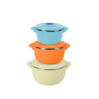 FOOD WARMER 3 PCS SET 2+4+6L,BELLY BEIGE