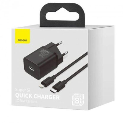 Baseus Super Si charger, QC 20W black - Image 4