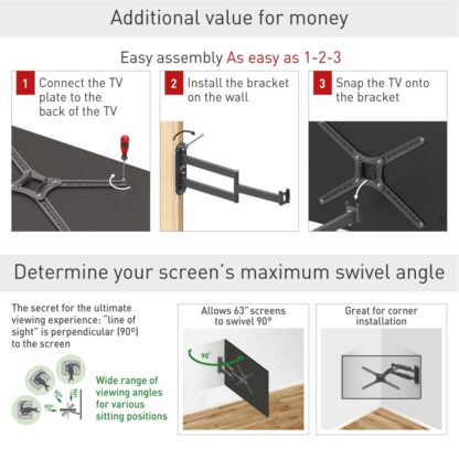 Barkan TV Wall Mount 13"- 65" Black - Image 5
