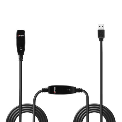 Lindy 15m USB 3.0 Active Extension Slim cable, black - Image 3