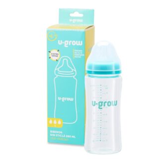 Glass bottle 260 ml + 2 extra teats