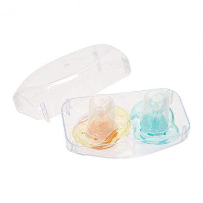 Set of 2 Silicone Pacifiers 6-18 Months