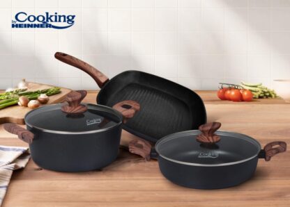 COOKED SET 5 PIECES FORGED ALUMINUM, MORTAR - Image 2
