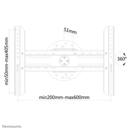 Neomounts Screen TV Wall Mount Fixed LED-WR100BLACK 37"-75" - Image 3