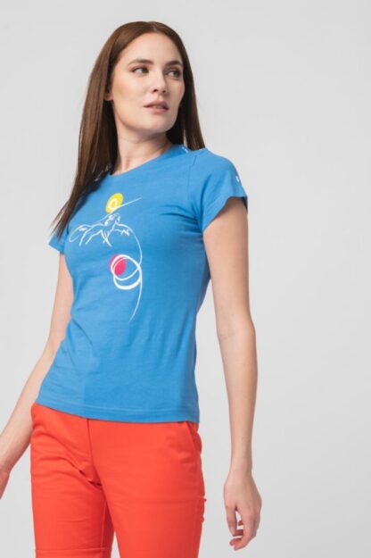 Casual T Shirt F Cal Pegas Azure-L - Image 4