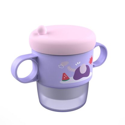 Thermos mug with handles, purple, U-Grow - Image 2