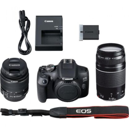 PHOTO CAMERA CANON KIT 2000D 18-55+75300 - Image 3