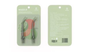 Set of 2 oral irrigator nozzles Oclean N10 Green
