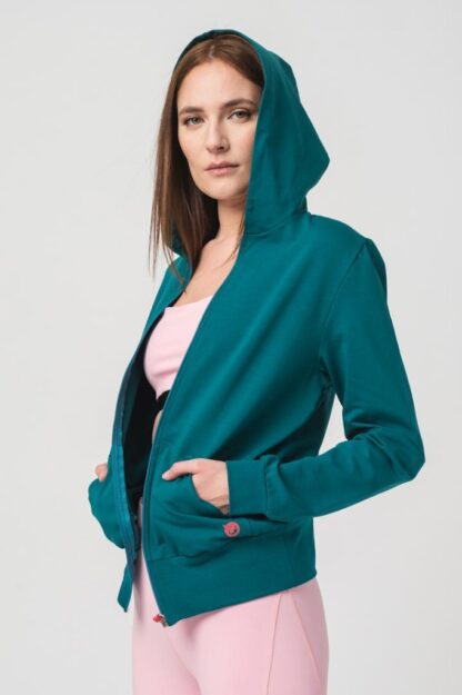 HANORAC COTON CASUAL FEMEI PETROL-M - Image 2