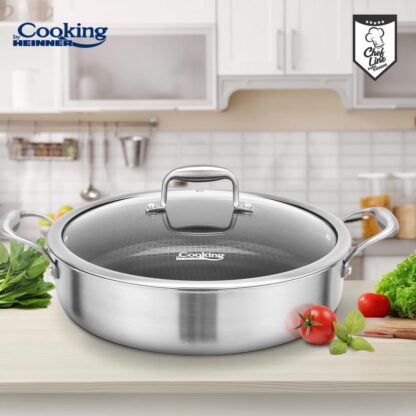 STAINLESS STEEL PAN+LID 30x7.8 CM4.8L TITANIUM3 - Image 6