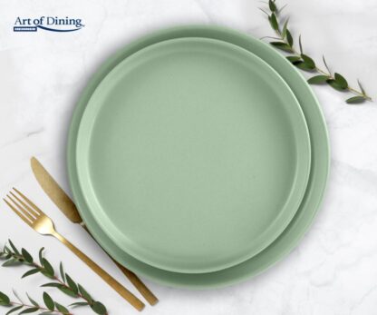 SET OF 6 CERAMIC DESSERT PLATES 20CM, YVONNE - Image 4