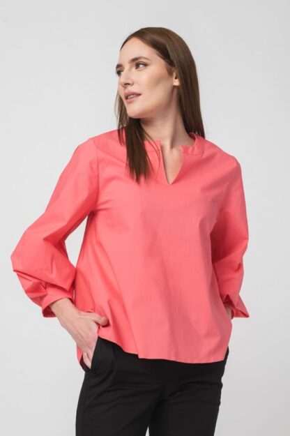 Dark Pink Women's Casual Shirt S - Image 4