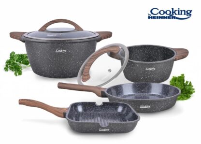 COOKING SET 6 PIECES CAST ALUMINUM, PARIS