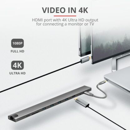 Trust Dalyx Aluminium 10-in-1 USB-C Dock - Image 8