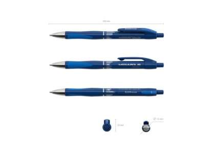 Retractable ballpoint pen ErichKrause® MEGAPOLIS Concept, ink color: blue - Image 3