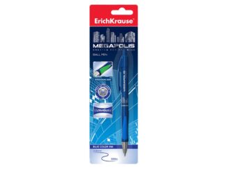 Retractable ballpoint pen ErichKrause® MEGAPOLIS Concept, ink color: blue