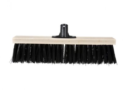 Street broom with plastic boss/inclination, 40 cm, with coconut thread