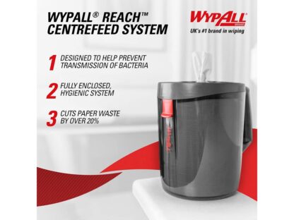 WypAll Reach Centrefeed Dispenser - Black
