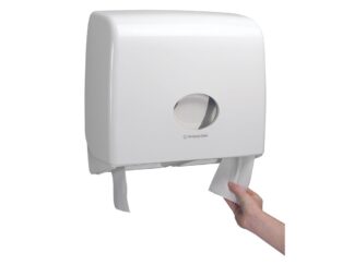 Aquarius Toilet Tissue Dispenser - Jumbo Non-Stop / White