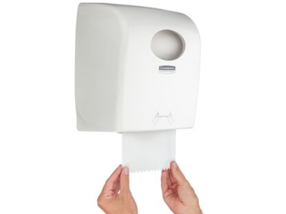 Aquarius Rolled Hand Towel Dispenser - White