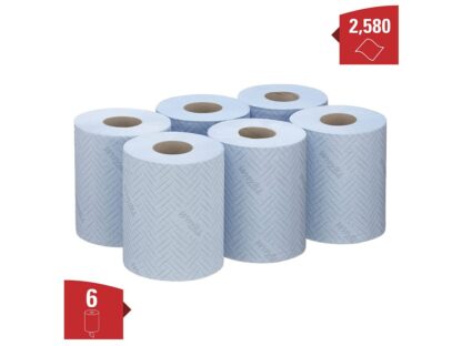 WypAll Reach Food & Hygiene Wiping Paper - Centrefeed / Blue - Image 2