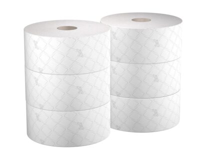 Scott CONTROL Toilet Tissue - Centrefeed Roll / White / 314 m