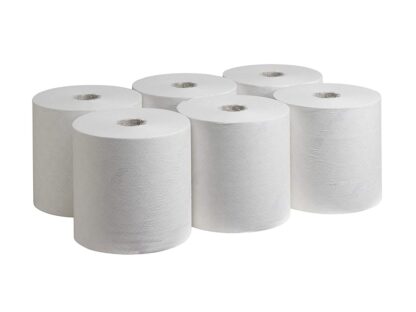 Self-Cut Towel Roll, Kimberly Clark, Scott Control, 1 Layer, White, 300 Meters, 6 Rolls / Set