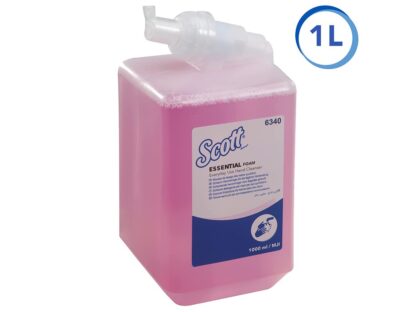Scott ESSENTIAL Foam Everyday Use Hand Cleanser - Cassette / Pink / 1 Litre - Image 3