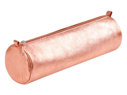 Pencil case cylindrical leather d 5.5 x22 cm Leather Color