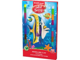 Modelling clay ArtBerry with Aloe Vera 18 colors with modelling tool, 324g EK