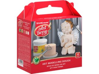 Art modelling dough ArtBerry with Aloe Vera 2 colors, 4 pots by 125g EK